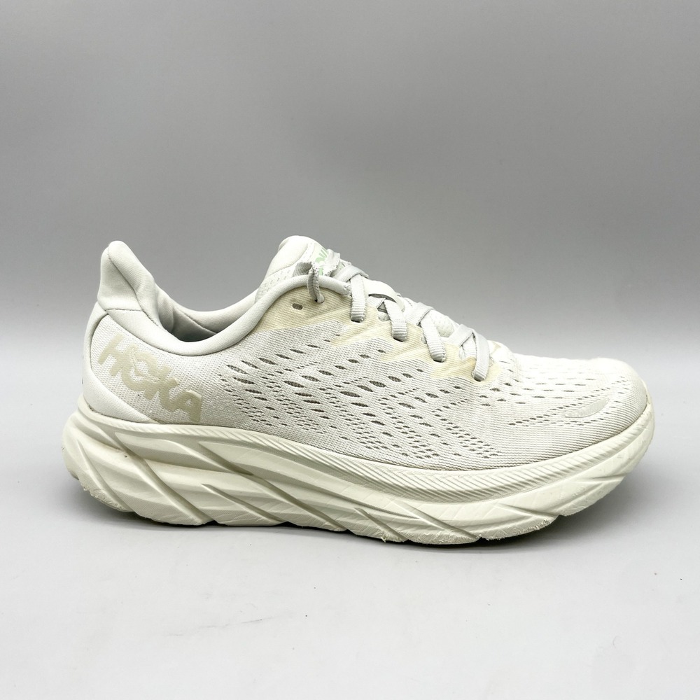 Hoka One One Womens 7.5B Clifton 8 Running Shoes  Gym Trainer Pastel Sporty Walk